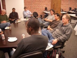 Harper, Adrian, Glenn, Mattias, Bernard, Brad, Yemi (foreground)